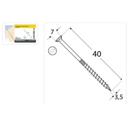 DMX 310104 - CS 35040 Wkręt ciesielski 3,5x40 - (200/op)